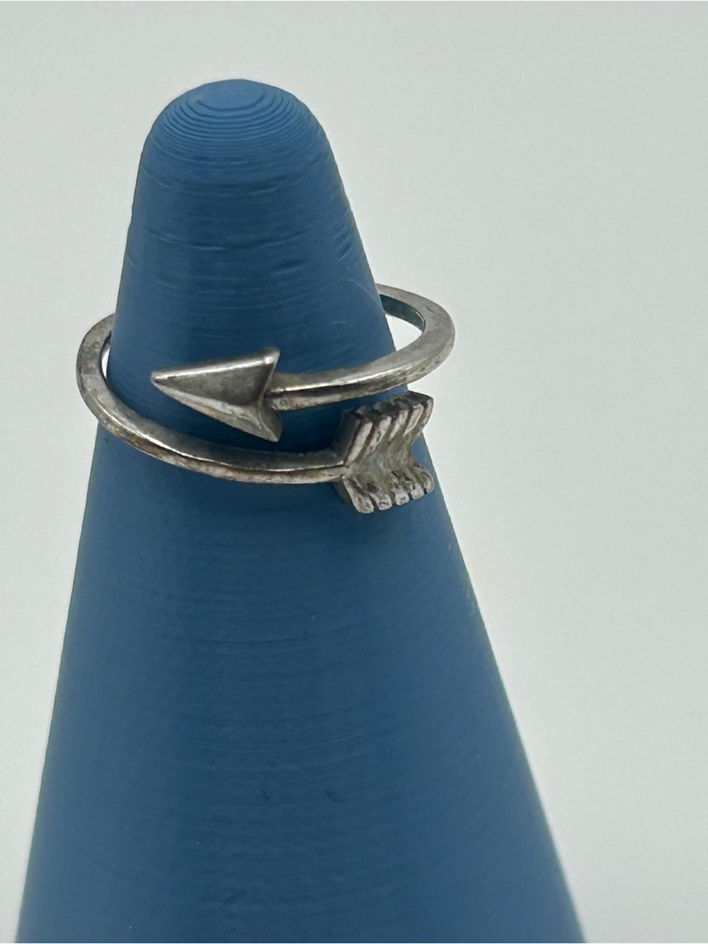 925 Sterling Silver Arrow Wrap Ring Size 2.75